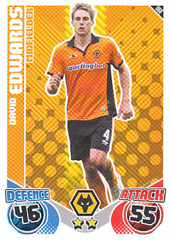 David Edwards Wolverhampton Wanderers 2010/11 Topps Match Attax #U60